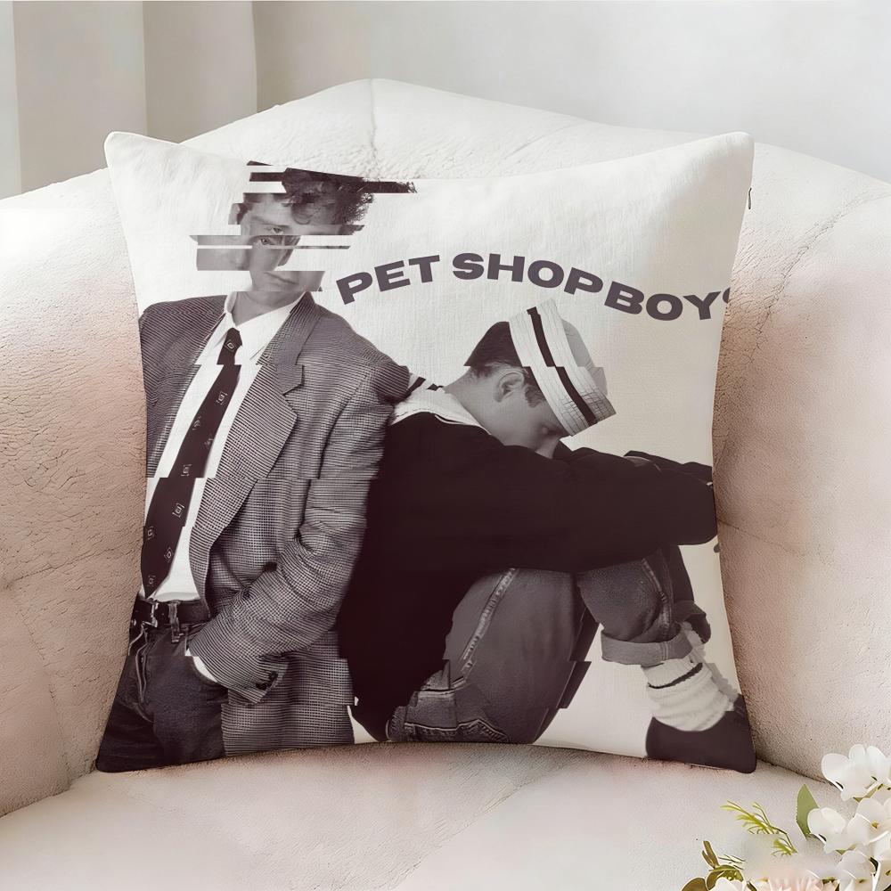 Pet S-Shop Boys Singer Pillow Case Pillowcase, Double-Sided Printed, Sofa Cushion, Bedroom Headboard Pillow
