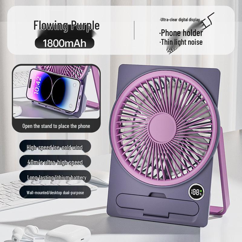USB Mini Desktop Vertical Stand Fan for Dorms and Offices