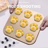 Nine-Cavity Cat Claw Cake Mold