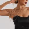 Layered Tassels Costume Armband Gold Body Chain Vintage Necklace Shoulder Chain  Ladies