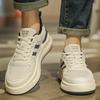 Casual Sports Board Shoes Men's 2025 Summer New Breathable Mesh White Shoes Men's Trend Versatile Thick-soled Trendy Shoes