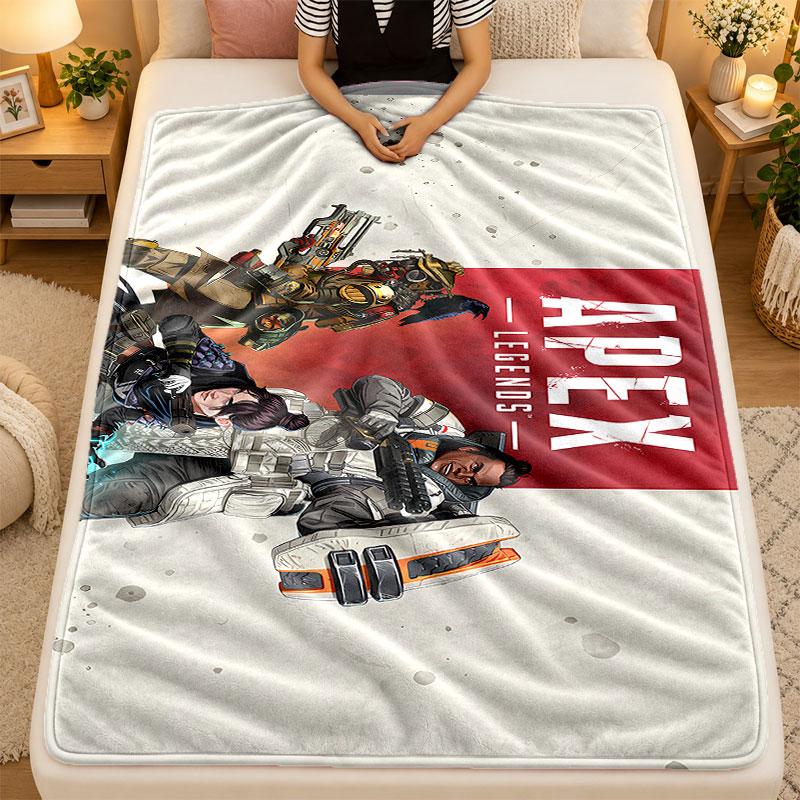 Flannel BlanketApex Legends Warm Soft Throw Blanket for Indoor Sofa Bed Living Room Use