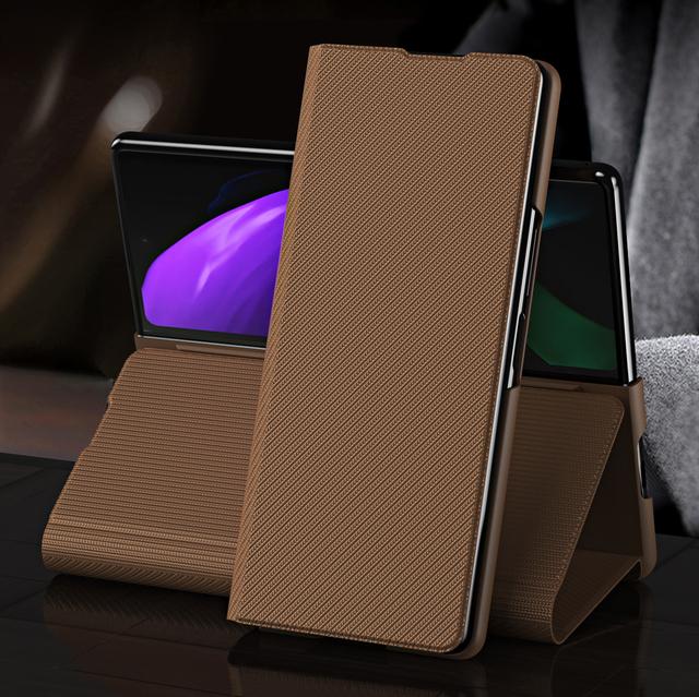Удобный кожаный чехол-кошелек для Samsung Galaxy Z Fold 3 4 Fold4 Fold3 Fold2 5g Fold 2 противоскользящие чехлы-сумки для телефонов