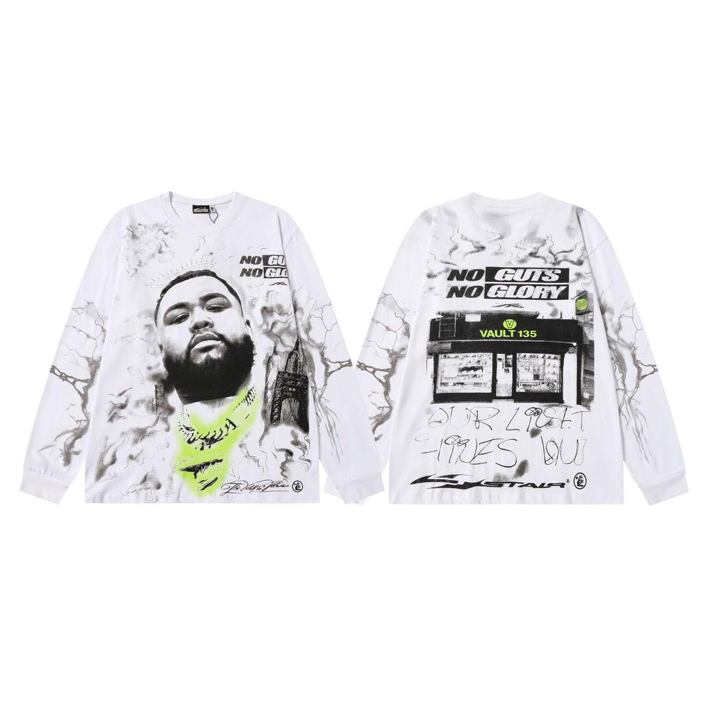 Кросс 2025 Hellstar Модный Уличный Свободный Худи с Длинным Рукавом для Мужчин и Женщин – Осенняя Одежда