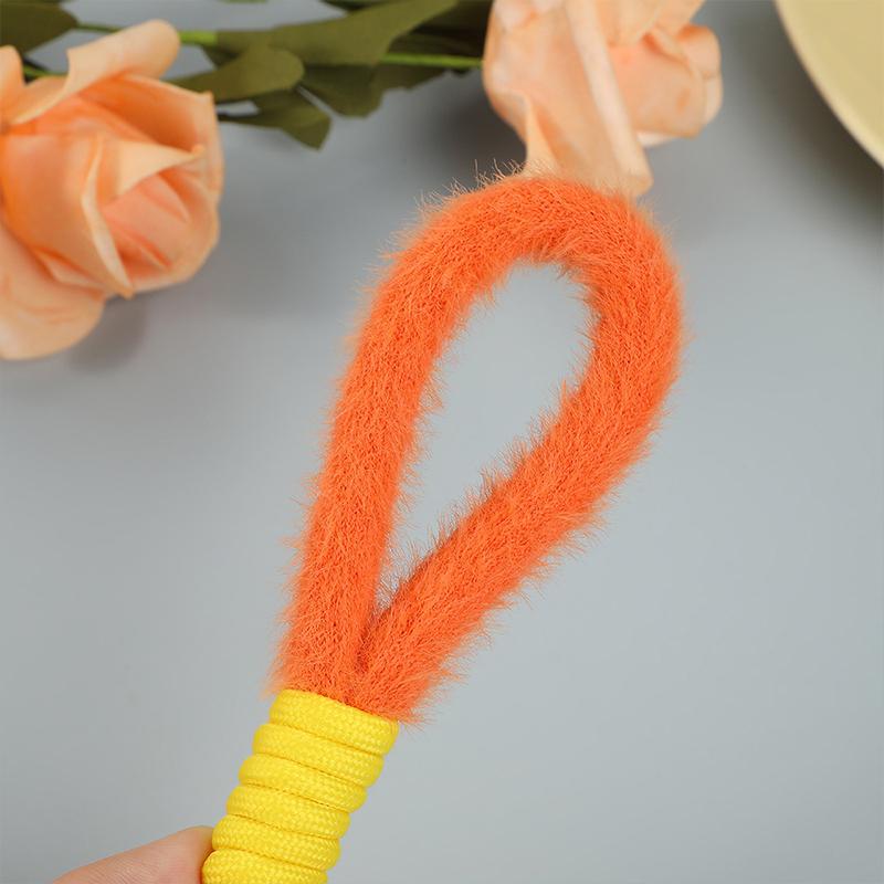 1 шт. плюшевый шнурок-сетка красный автомобильный брелок Ins стиль пушистый ручной шнурок чехол для телефона анти-потеряшка короткая школьная сумка портативный многоцветный