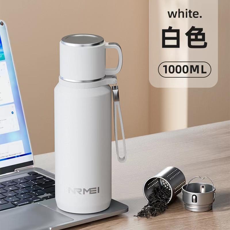 Двойные стенки, сохраняющие горячую и холодную термос, изолированные бутылки из нержавеющей стали, термос, большая чашка-термос с чайным фильтром