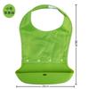 Silicone Adult Bib Elderly Dining Waterproof Drool Catcher Unisex Food-Grade Feeding Apron