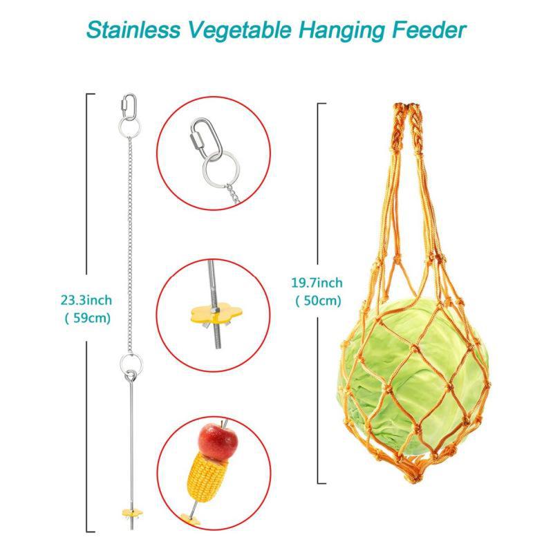 Medium & Large Parrot and Chicken Toys for Relieving Boredom with Knock Sound