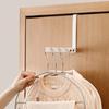 1/2Pcs Door Drying Rack Storage Hook Strong Load-bearing Foldable Design Easy To Install Laundry Hanging Coat Clothing Hanger Hook with 6 Groves