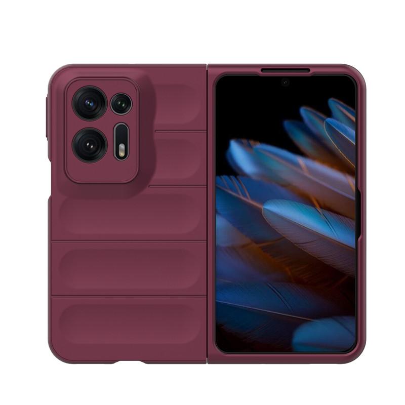 Для OPPO Find N2 Чехол OPPO Find N2 N3 Flip 5G Чехол Роскошный Матовый ПК Ударопрочный Защитный Жесткий Задний Чехол для Телефона OPPO Find N2