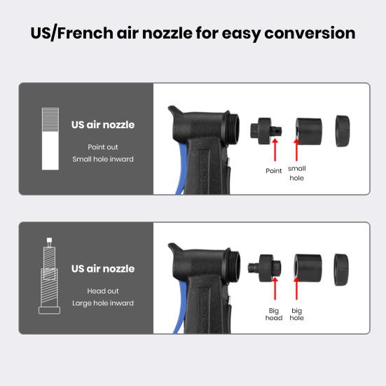 Mini Bicycle Pump 80PSI High Pressure Universal Compact Size Portable Widely Used Bike Tire Inflator Handheld Air Pump