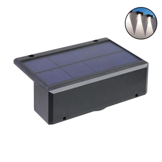 Настенный светильник на солнечной батарее, ультра-яркий, устойчивый к атмосферным воздействиям, IP65, водонепроницаемый уличный садовый светильник для домашнего двора