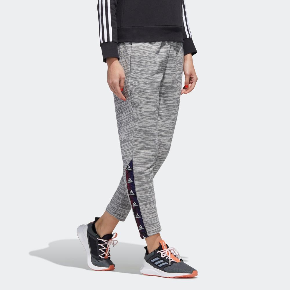 adidas Удобные трикотажные спортивные длинные брюки женские низ серого цвета GE1129