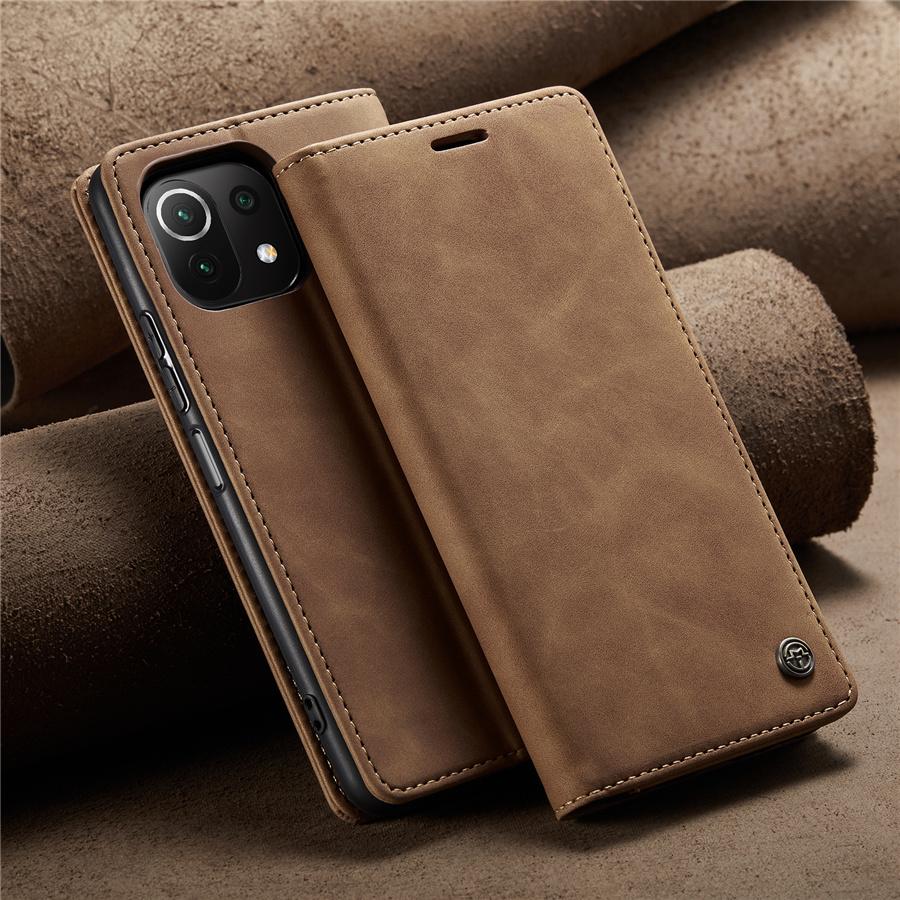 Чехол 11 Lite 5G NE для Xiaomi Mi 11 Lite 5G NE 11i, чехол Funda Xiomi 11 11T 12 Pro, кожаный кошелек CASEME, чехлы со слотами для карт