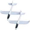 2Pcs Unfinished Foam Airplane Toy DIY Painting Hand Throwing Foam Aircraft Manual Throwing Plane