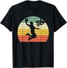 Vintage Retro Basketball Dunk Shirt Sunset Colorful Men Boys T-Shirt   Men Clothing  Graphic T Shirts