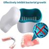 Bathroom Denture Cup Mouthguard Cleaning Container Denture Boxes Bath Dentures Container Denture Box for Travel Retainer