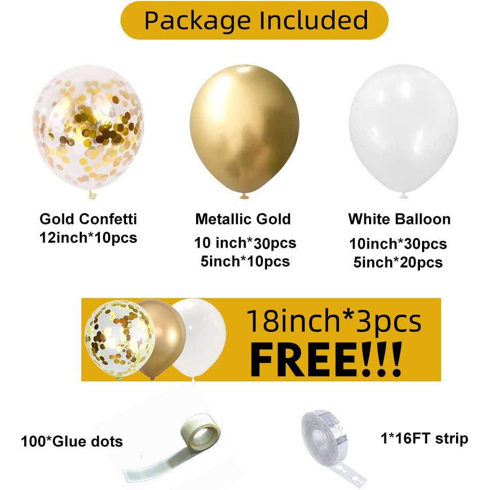 Черно-золотой набор для арки из воздушных шаров для украшения вечеринки, свадьбы, дня рождения или выпускного