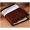MEMOKP System Notebook A5 Genuine Leather Business Notebook Memo Pad Note Pocket Storage Card Storage Schedule Book Office Supplies Loose Leaf Pen