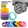 Защита колес багажа - Силиконовый чехол на колеса дорожного чемодана с шумоподавлением для предотвращения шума, противоскольжения, износостойкости и амортизации