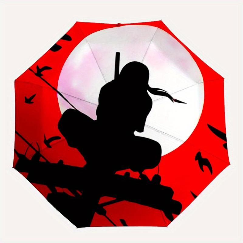 1pc Moon Ninja Windproof Automatic Umbrella, Portable Folding design, Lightweight for Women/Men250