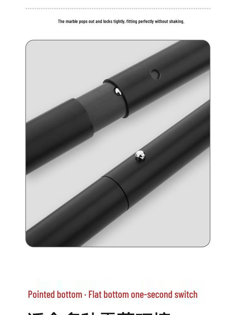 2,9 м Сверхтолстая телескопическая стойка для палатки - Портативная опора для навеса от солнца для кемпинга на открытом воздухе (Диаметр 26 мм)