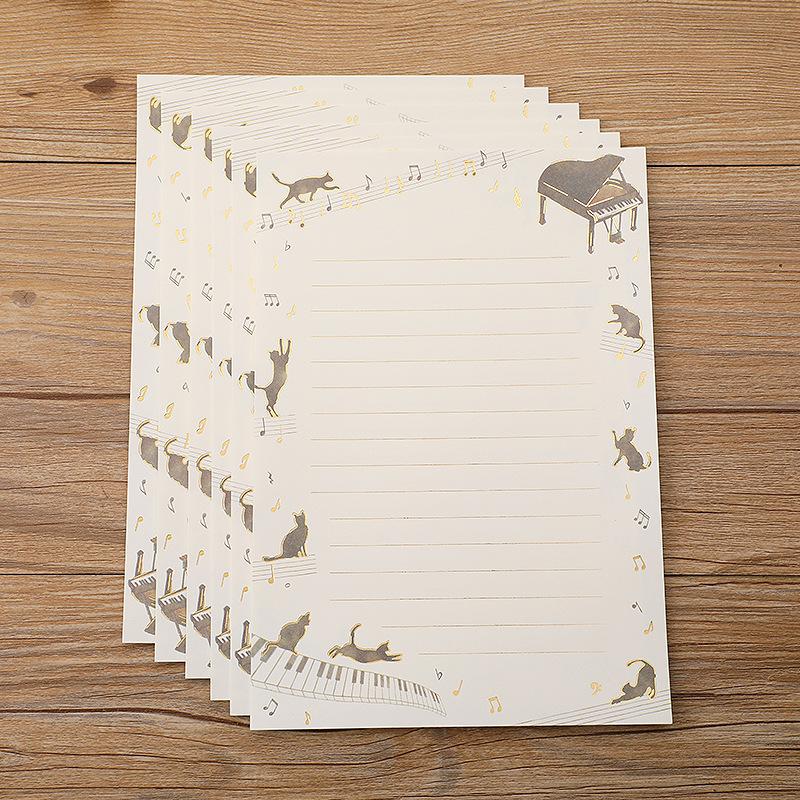 8pcs Vintage Writing Paper for Envelopes European Message Letter Set Office Love Envelope Letter Pads School Kawaii Stationery