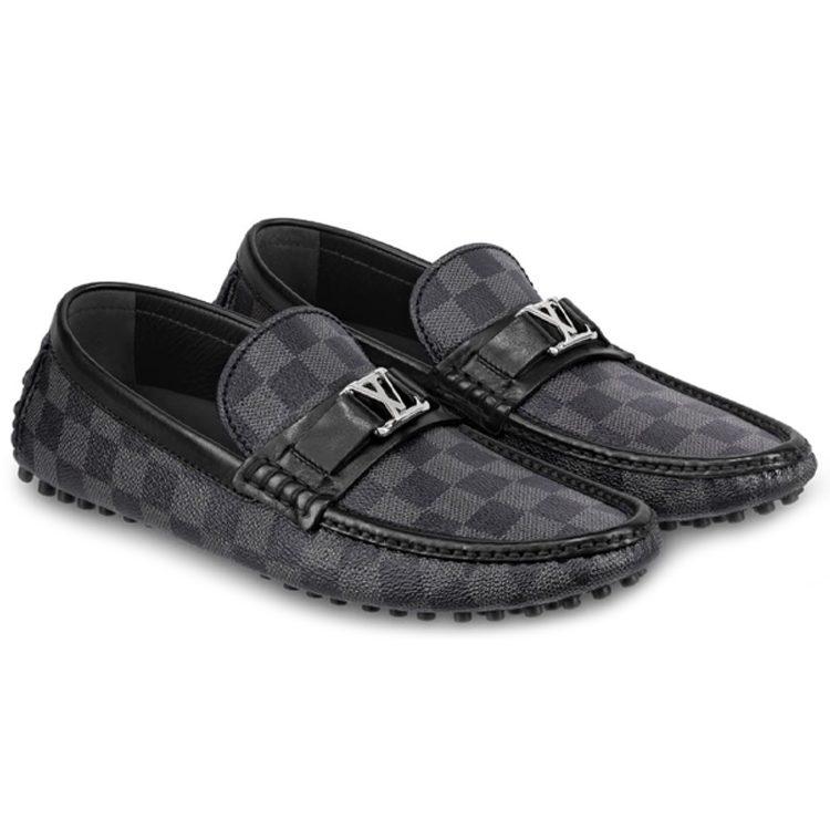 Louis Vuitton Кожаные повседневные туфли Hockenheim Мужские Черные 1A4OIF