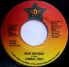 7inch Record ADMIRAL TIBET - What She Wants NONE Five Star Recor Jamaica Reggae, Ska & Dub Used
