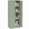 Narrow Bathroom Cabinet, Slim Storage Cabinet with 2 Doors & 4 Tiers, Freestanding Narrow Cupboard