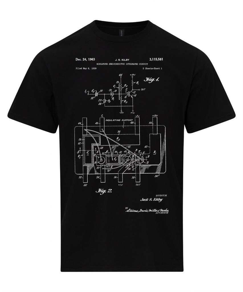 First Integrated Circuit Patent Electrical Engineer Computer T Shirt