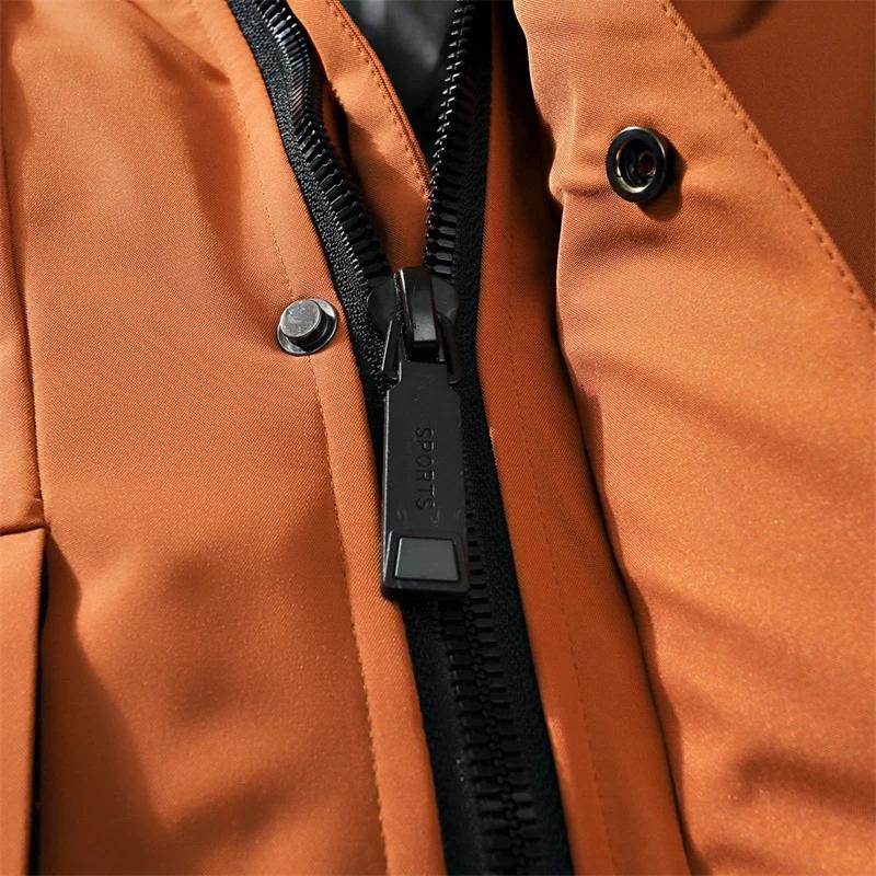 Новый зимний мужской пуховик больших размеров с утолщенным флисом, теплая мужская рабочая одежда с капюшоном и лацканом