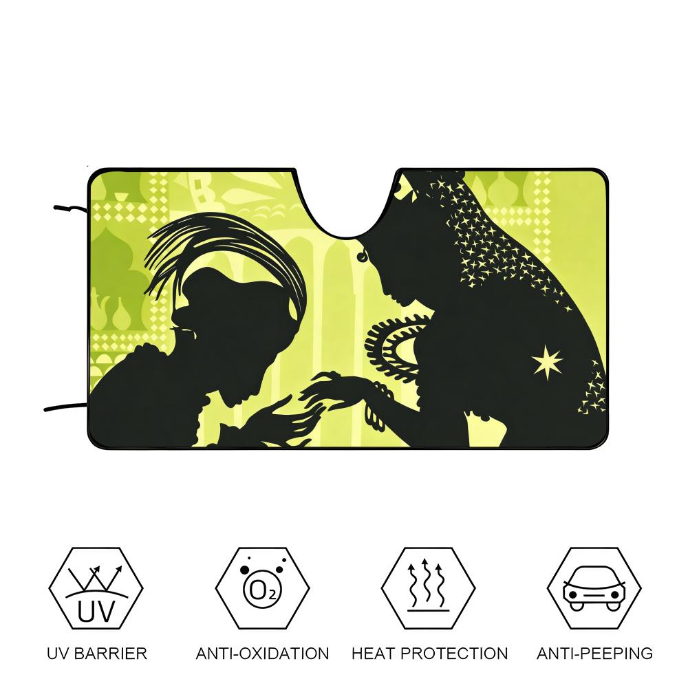 T-The Adventures of Prince Achmed Sun Visor Car sunshades, windshield sun visors, sun protection sunshades, novel car gifts.