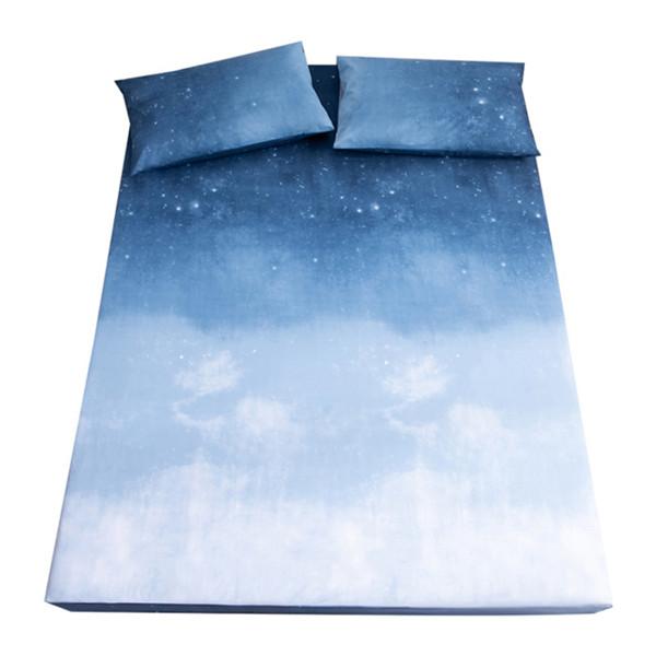 Супер водонепроницаемая простыня из 3 предметов, гладкий наматрасник, покрывало с глубоким карманом, дышащее мягкое покрывало, постельное белье (С 2 наволочками)