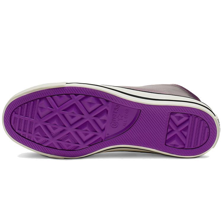 Converse Блестящие Металлы Chuck Taylor All StarВысокие Кожаные Фиолетовые Женские 565824C