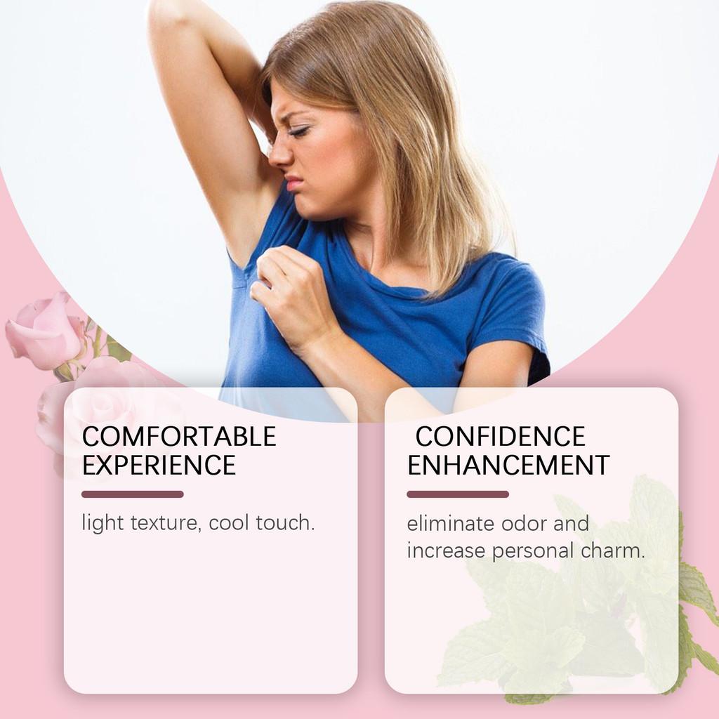 Refreshing Roll-on Fragrance With Delicate Rose Scent For Portable Body Care 50ml