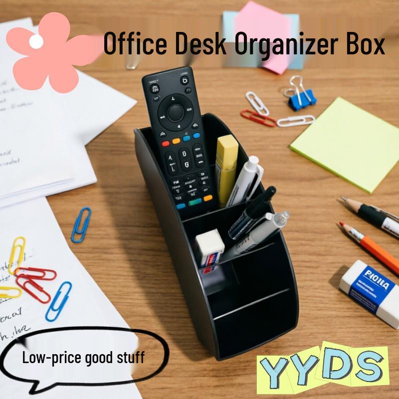 Remote Control & Makeup Organizer: Desktop Stationery, Pen & Eyebrow Pencil Holder