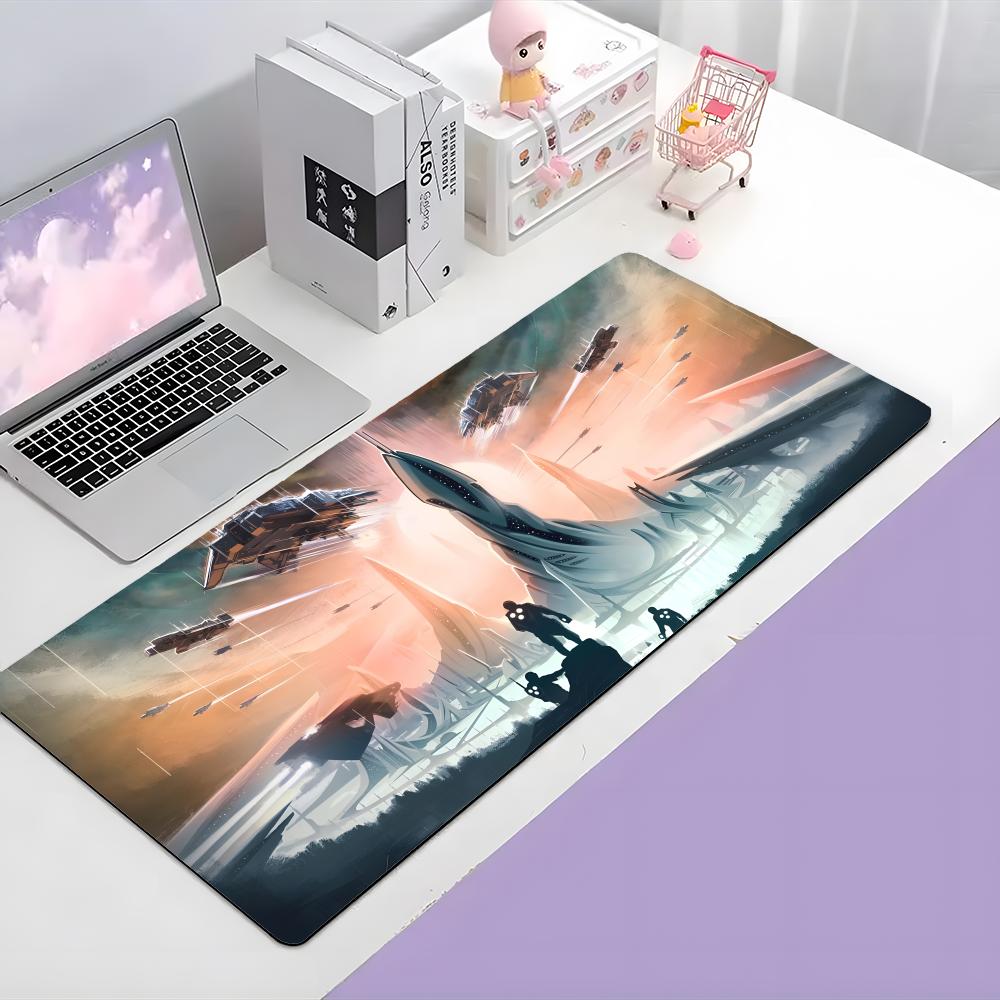 Game Strategic Sstellaris Mouse Pad Large Gaming Mousepad With Thick Stitched Edge Nonslip Desk Mat