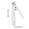 2-in-1 Pet Nail Trimmer Stainless Steel Anti Splash Electric Nail Grinder Rechargeable Silent Operation Dog Nail Clipper