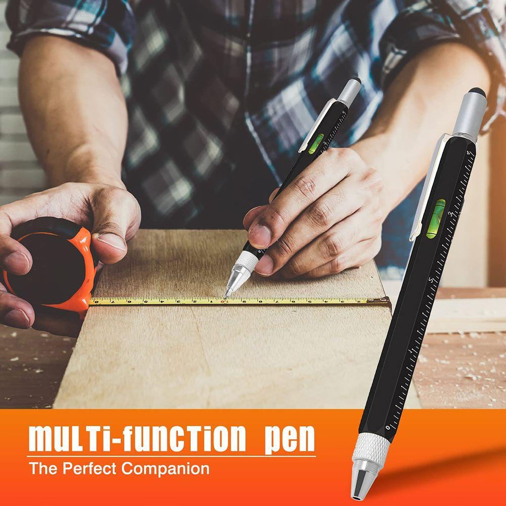 Многофункциональная емкостная ручка с отверткой Многофункциональная отвертка Шариковая ручка со спиртовым уровнем
