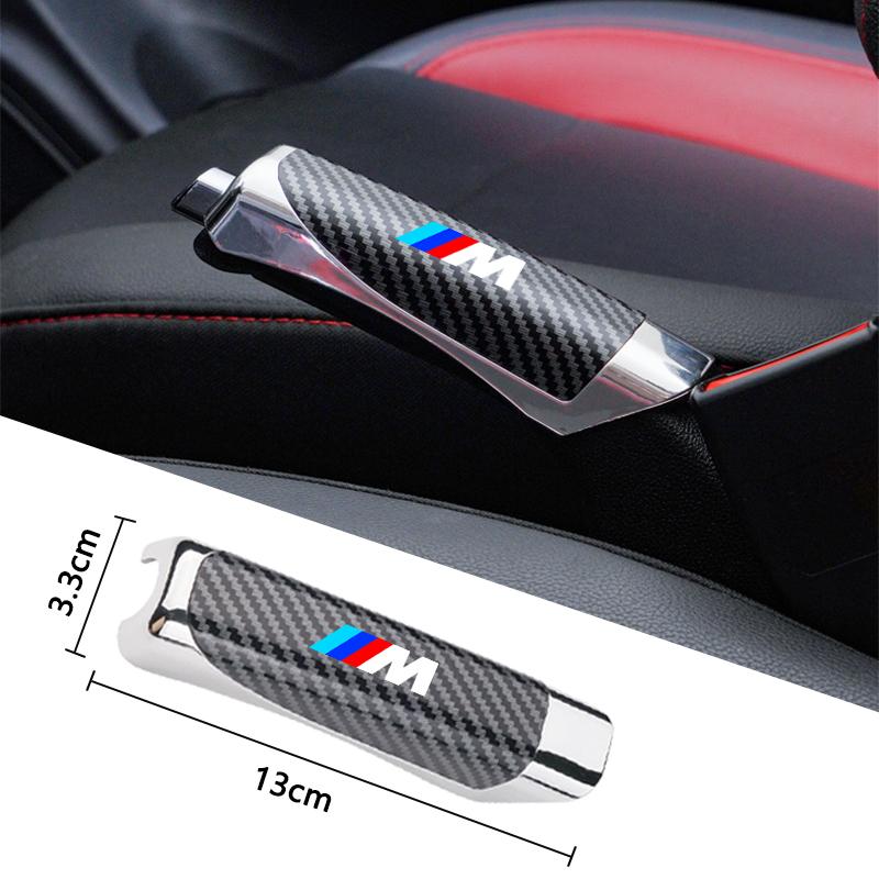 pgncs2 Car Handbrake Grips Hand Brake Cover Protector For BMW 1 3 5 7 Serie M Performance X1 X3 X4 X5 F10 F15 F16 F20 F30 M3 M4 E34 E46