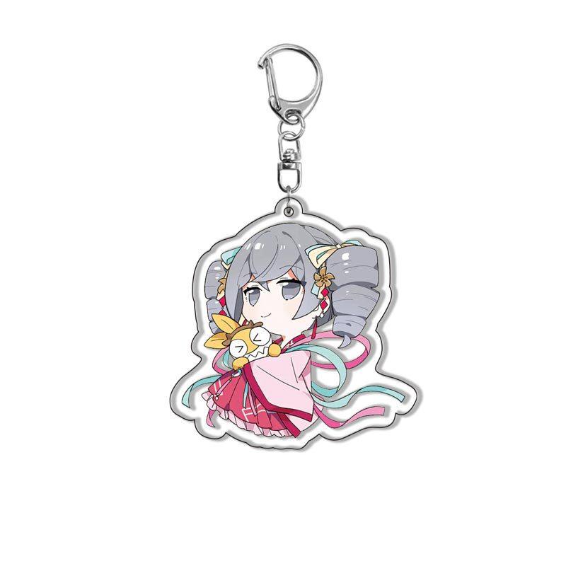 6 см Ключницы из игры Honkai Impact 3 Киана Каслана Двусторонние Мультяшные Фигурки Брелок для Женщин Мужчин Автомобиля Сумки Подвески Подарки