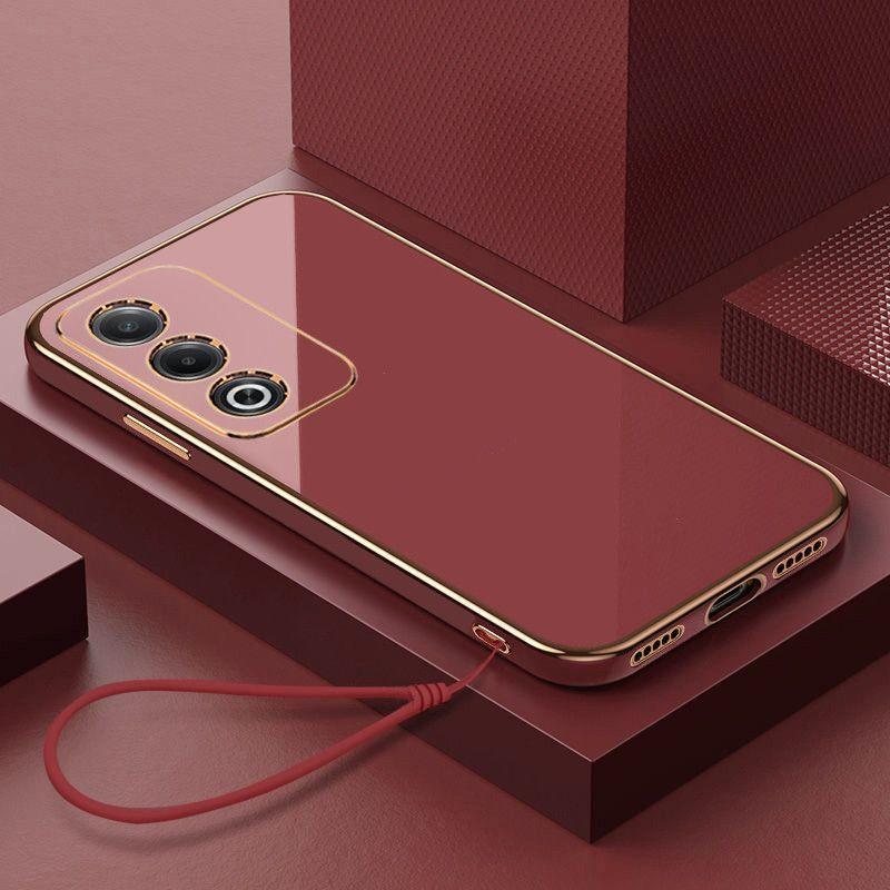 For OPPO A80 Case OPPO A3 Pro Phone Case OPPO K12X K12 Plus Case OPPO A80 A3 Pro Luxury Square Plating Shockproof Back Cover