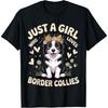 Border Collie Design For Women Girls Dog Border Collie Lover T-Shirt