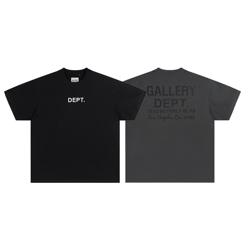 23SS трансграничные поставки европейский и американский модный бренд GALLERY DEPT футболка с принтом букв мужская и женская уличная мода с коротким рукавом