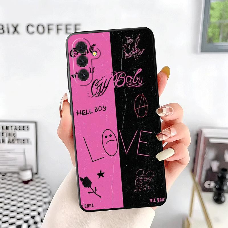 Мягкий чехол для телефона Lil Peep Hellboy Love для Samsung A17 A37 A57 A16 A26 A36 A56 A15 A25 A35 A55 A14 A24 A34 A54 A13 A23 A33 A53 A5