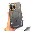 Matte Magnetic Phone Case For iPhone 12 13 14 15 16 Pro Max Megsafe Wireless Charge Frosted Back Metal Lens Frame Buttons Cover