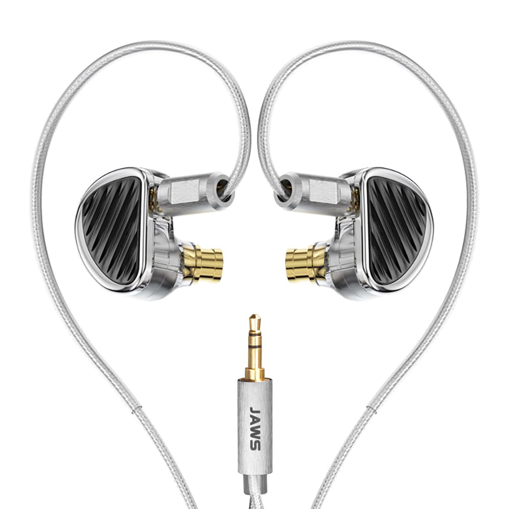 TRN JAWS Monitors Planar Magnetic Hybrid Headphones High Sound Detachable Cable In-Ear (IEMs) - 4BA+3DD+1PD - Isolation, Wired, 3.5mm Jack, 2-Pin