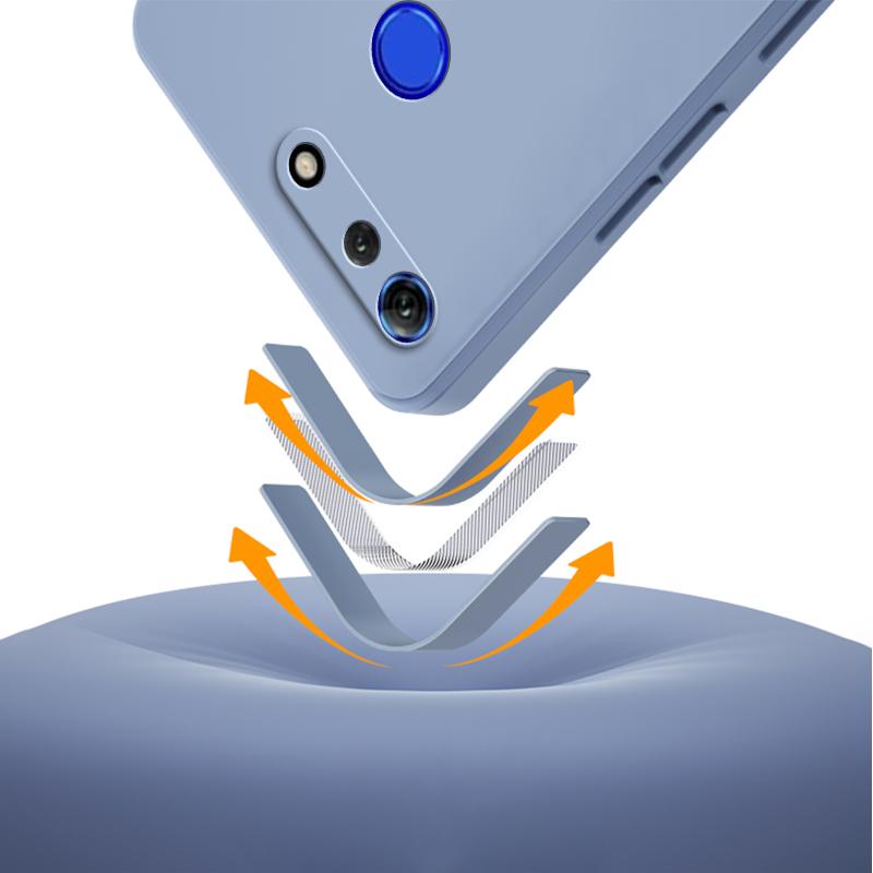 Квадратный жидкий силиконовый чехол для Honor View 10 20 V10 V20 Lite Мягкий противоударный чехол View10 View20 Мобильный телефон Funda