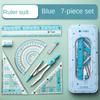 7/8 шт. Прозрачный набор линеек и циркулей с ручкой для подписи Измерительная линейка и циркуль Набор для студентов